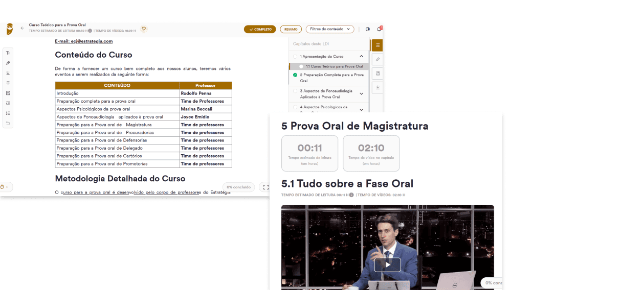 Curso Teórico para Fase Oral