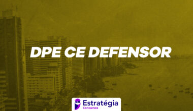 edital DPE CE Defensor
