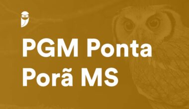 Concurso PGM Ponta Porã MS