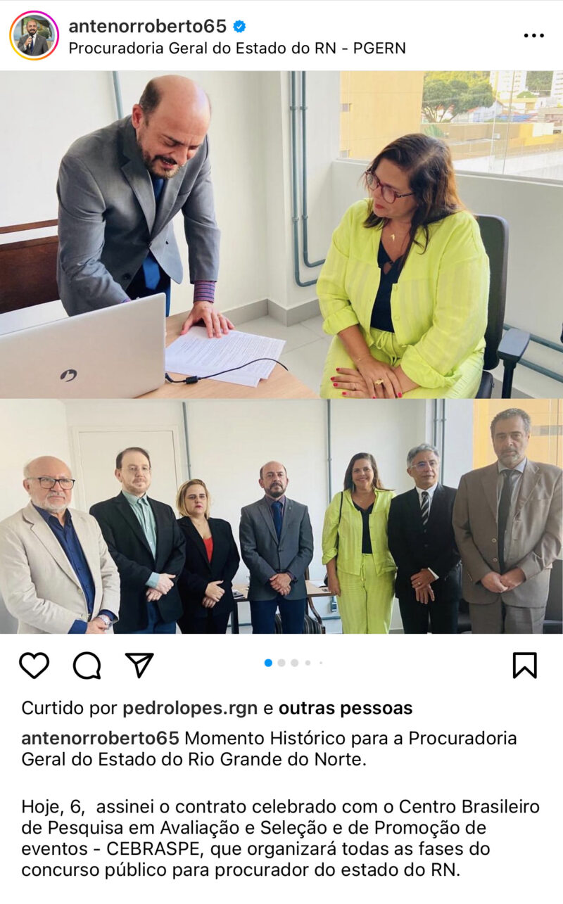 Procurador Rn Cebraspe A Banca