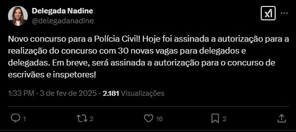 Autorização para novo edital assinada