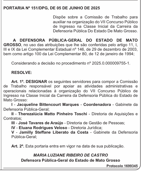 Nova comissão de trabalho formada