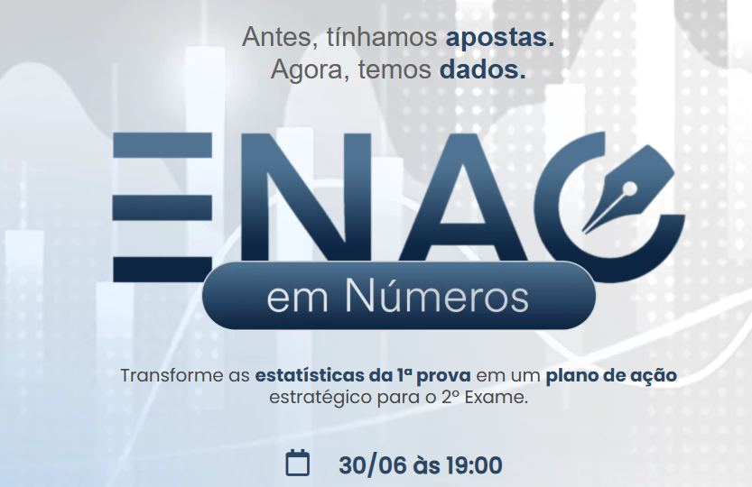 ENAC em Números: evento 100% gratuito! Participe!