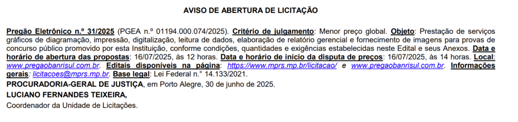 Concurso MP RS Promotor além das atualizações