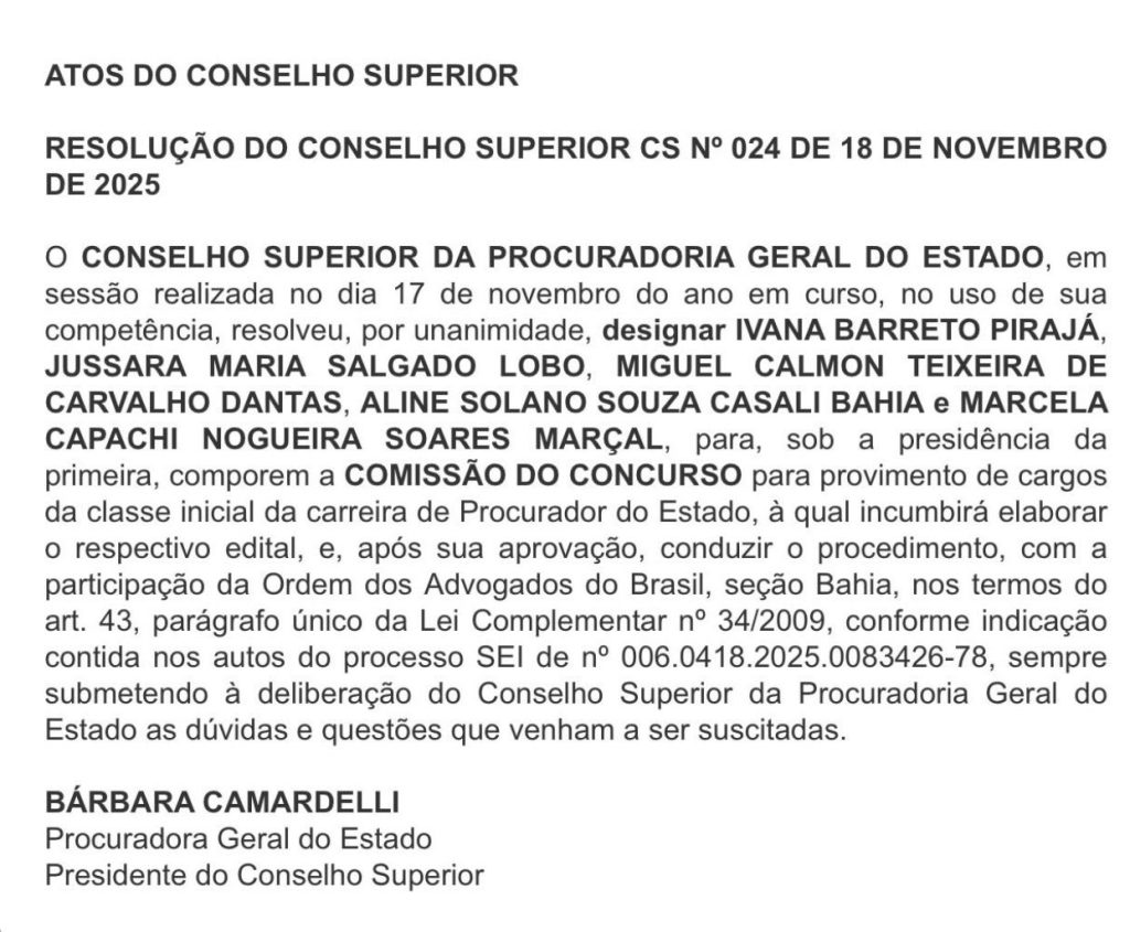 Comissão formada para novo edital