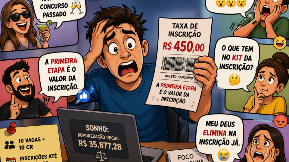 Inscrição de R$ 450 no concurso da PGE AL vira meme nas redes!